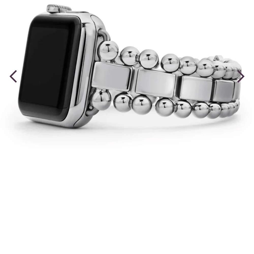 LAGOS Silver Smartwatch with Beaded Bracelet